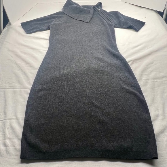 Calvin Klein Dresses & Skirts - CALVIN KLEIN $129 Stretch Knit Cowl Neck Zip Sweater Dress Size XSak‎